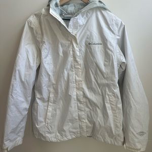 White Columbia rain jacket
